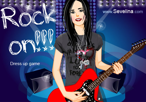Rock ON! Dressup game from Sevelina.com