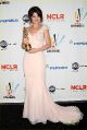Selena Gomez poses with her Year in Television Comedy Actress award for "Wizards of Waverly Place" during the 2009 ALMA Awards held at Royce Hall on September 17, 2009 in Los Angeles, California.