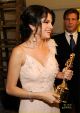 Selena Gomez poses with her Year in Television Comedy Actress award for "Wizards of Waverly Place" during the 2009 ALMA Awards held at Royce Hall on September 17, 2009 in Los Angeles, California.