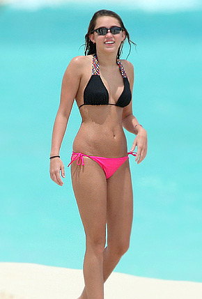 Miley Cyrus Shows Off Bikini Bod in the Bahamas  